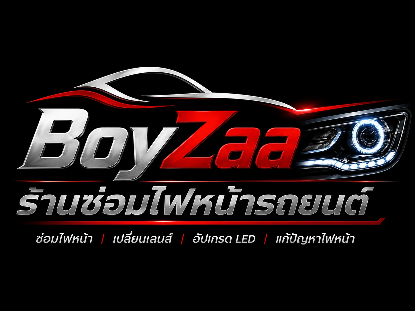 บอยซ่า ร้านซ่อมไฟหน้ารถยนต์มหาชัย สมุทรสาคร