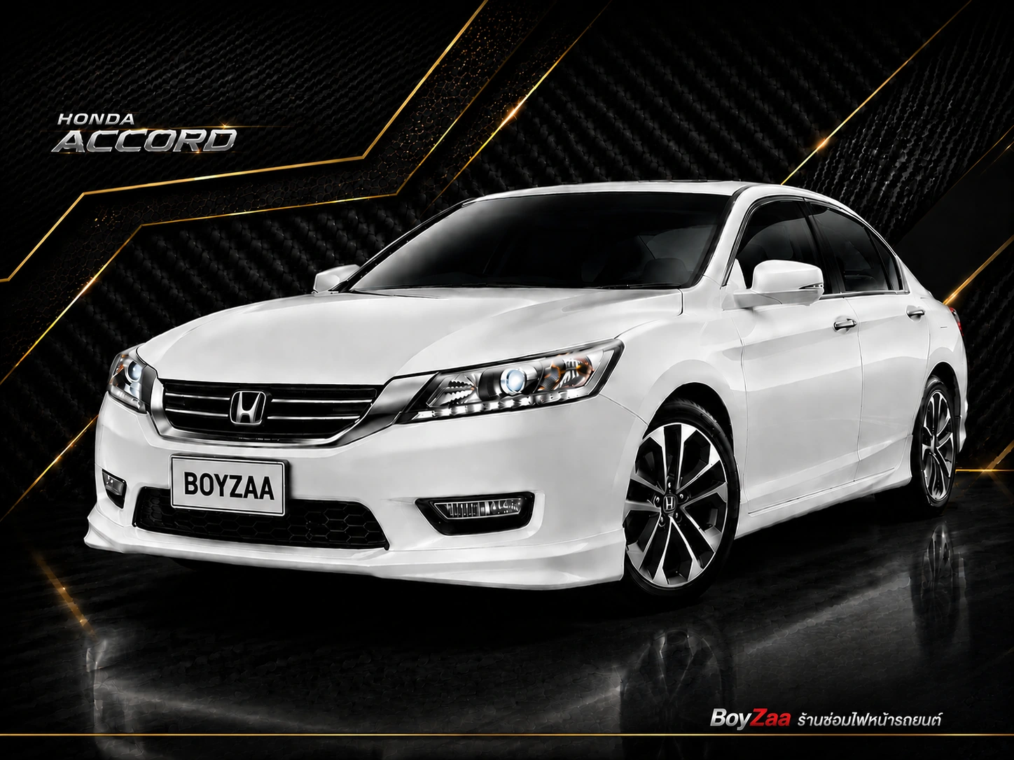 Honda Accord ซ่อมไฟหน้า