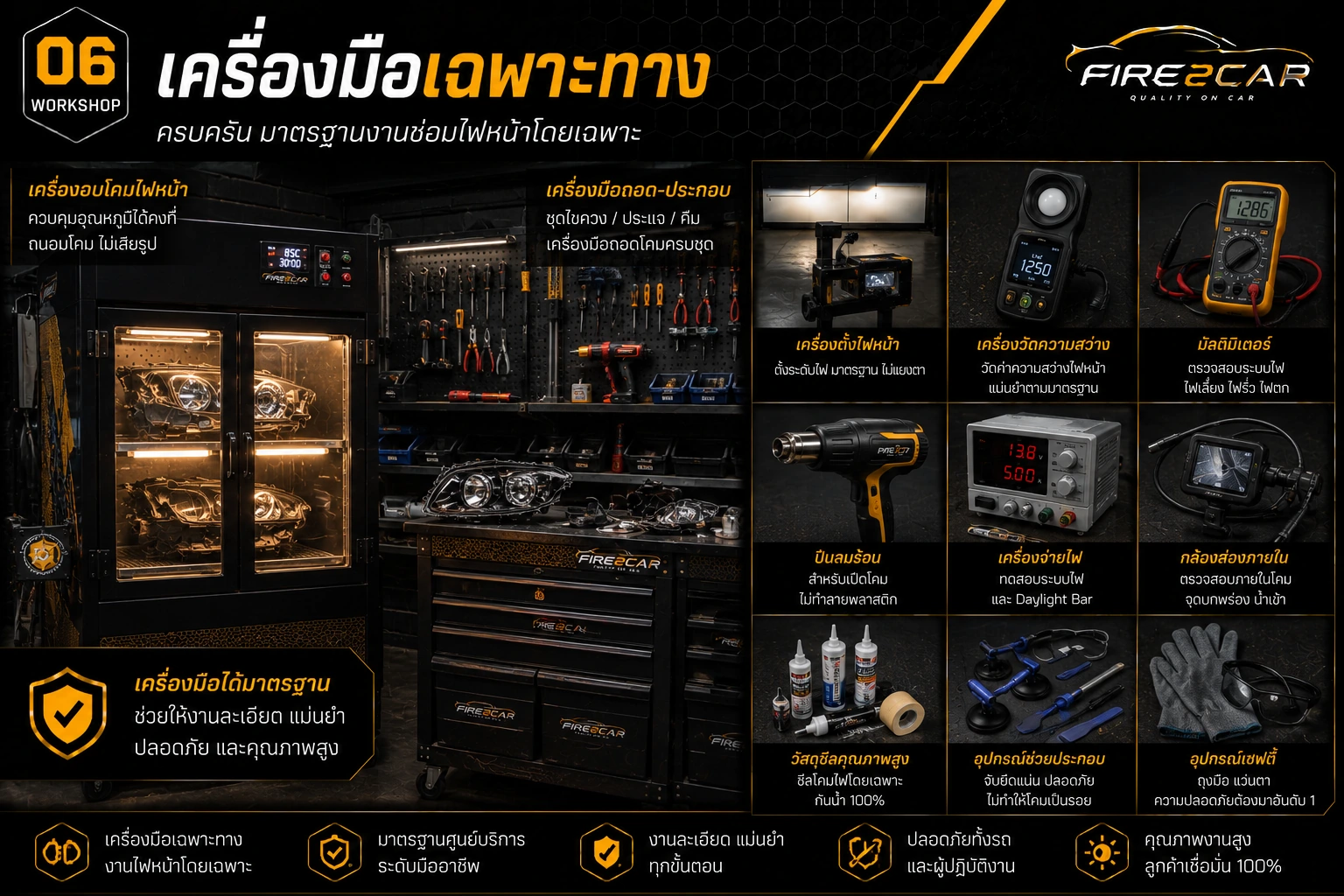 เครื่องมือซ่อมไฟรถยนต์